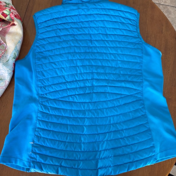 Eddie Bauer Teal Quilted Vest - Picture 2 of 3